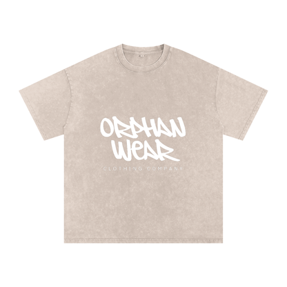 Snow Washed Oversized Cotton T-Shirt
